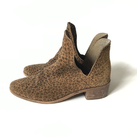 Anthropologie Coconuts Matisse Pronto Leopard Bootie Boots Womens 7.5 Tan Brown - Picture 6 of 12